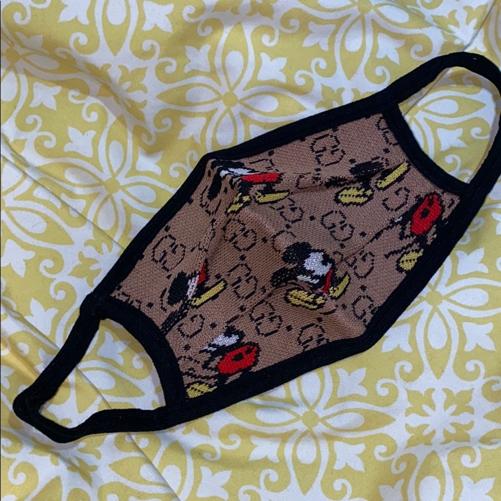 Brand new mask tan black Mickey Mouse